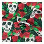Black Skull Polycotton Fabric by the Metre image number 1