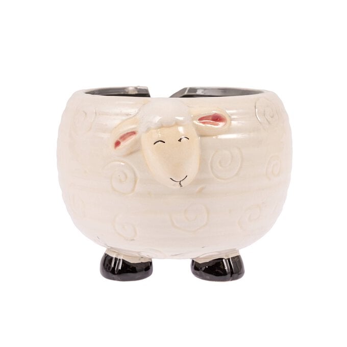 Ceramic Sheep Yarn Bowl 14cm image number 1