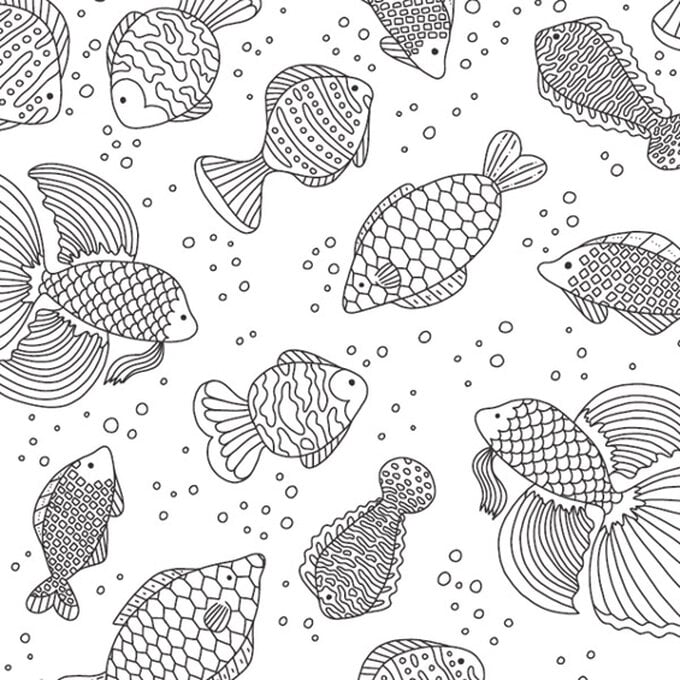Under the Sea FREE Colouring In Downloads image number 1
