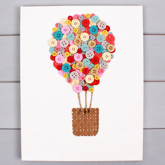 How to Make an Air Balloon Button Canvas