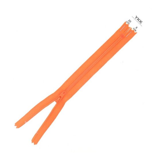YKK Orange Dress and Skirt Zip 20cm image number 1