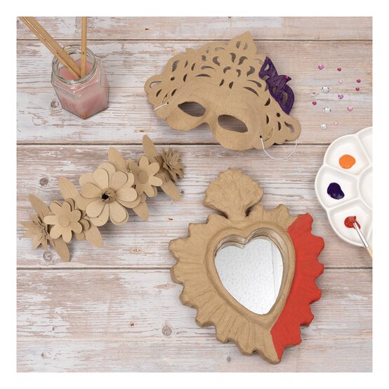 Decopatch Mache Flower Headdress 16cm image number 2