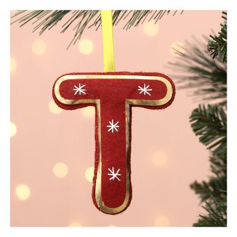 Hanging Felt Letter T Decoration