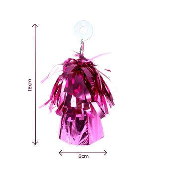Bright Pink Foil Balloon Weight 170g image number 2