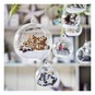 Round Flat Fillable Glass Bauble 8cm 3 Pack image number 2