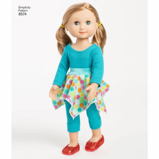 Simplicity Doll Clothes Sewing Pattern 8574 image number 5