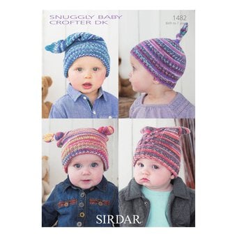 Sirdar Snuggly Baby Crofter DK Hats Digital Pattern 1482