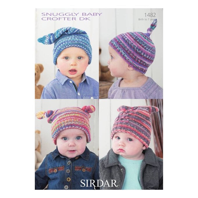 Sirdar Snuggly Baby Crofter DK Hats Digital Pattern 1482 image number 1