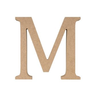 MDF Wooden Letter M 13cm image number 4
