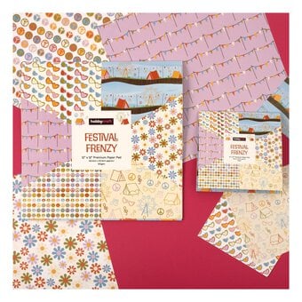 Festival Frenzy Paper Pad 6 x 6 Inches 18 Pack