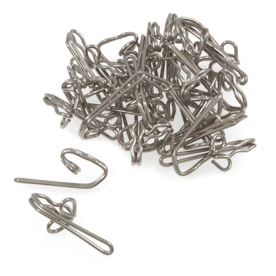Milward Steel Curtain Hooks 30 Pack image number 1