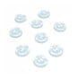 Hemline  Baby Blue Basic Scalloped Edge Button 9 Pack image number 1