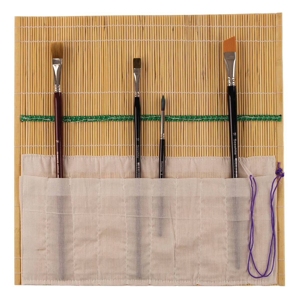 Seawhite Bamboo Brush Roll Hobbycraft