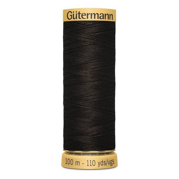 Gutermann Brown Cotton Thread 100m (1712) image number 1