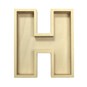 Wooden Fillable Letter H 22cm image number 2