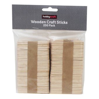 Mini Wooden Lolly Sticks 50 Pack