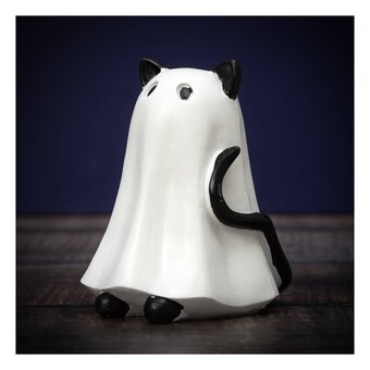 Resin Cat Ghost 11cm