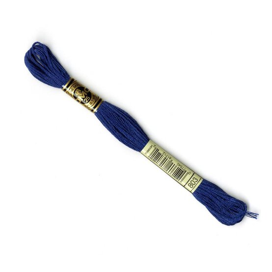 DMC Blue Mouline Special 25 Cotton Thread 8m (803) image number 1