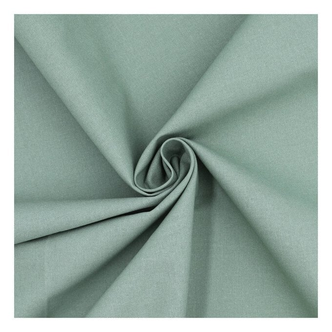 Sage Cotton Homespun Fabric by the Metre