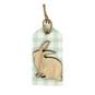 Wooden Easter Bunny Tag 7.5cm x 3.5cm image number 2