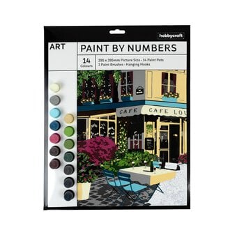 Cafe Scene Paint by Numbers
