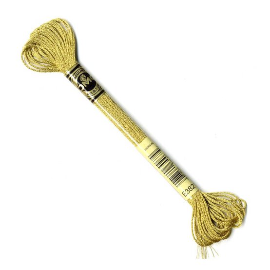 DMC Mouline Light Gold Light Effects Embroidery Thread 8m (E3821) image number 1