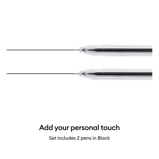 Cricut Black Fine Point Pens 2 Pack image number 2
