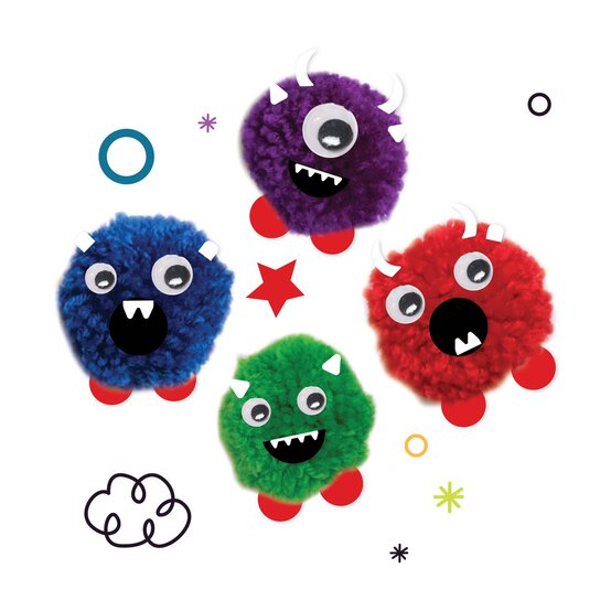 Make Your Own Pom Pom Monsters Kit image number 5