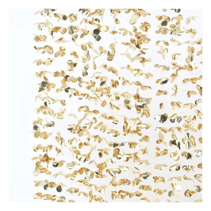 Ginger Ray Gold Petal Photo Booth Backdrop 2m x 1.8m image number 1