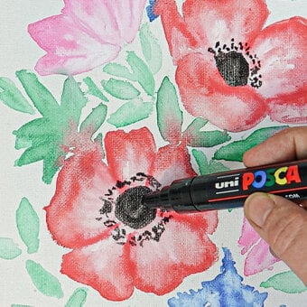 How to Create Watercolour Florals with POSCA
