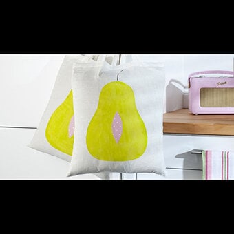 How to Make a Pear Print Tote Bag