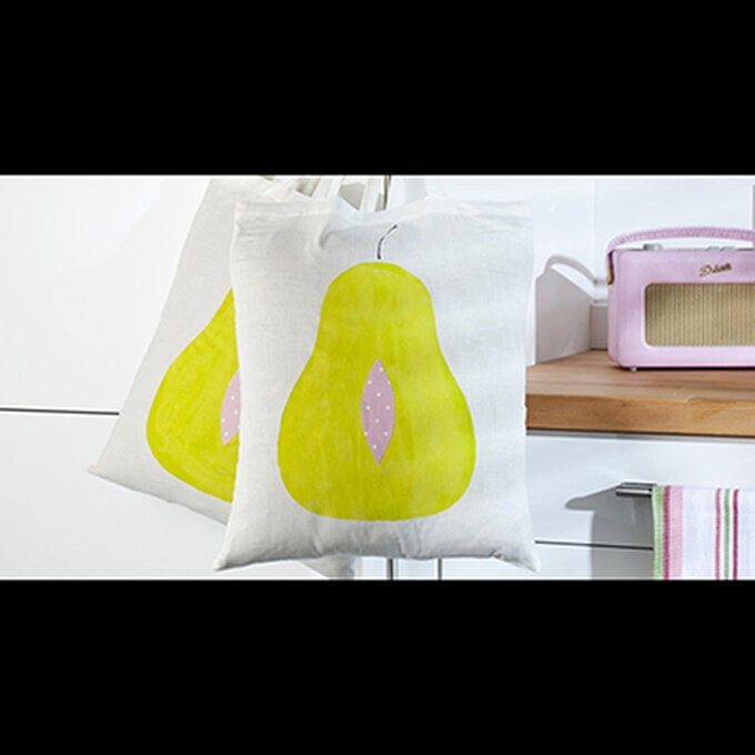 How to Make a Pear Print Tote Bag image number 1