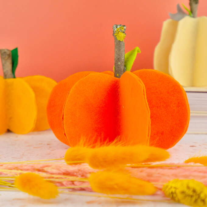 How to Make a Felt Pumpkin image number 1