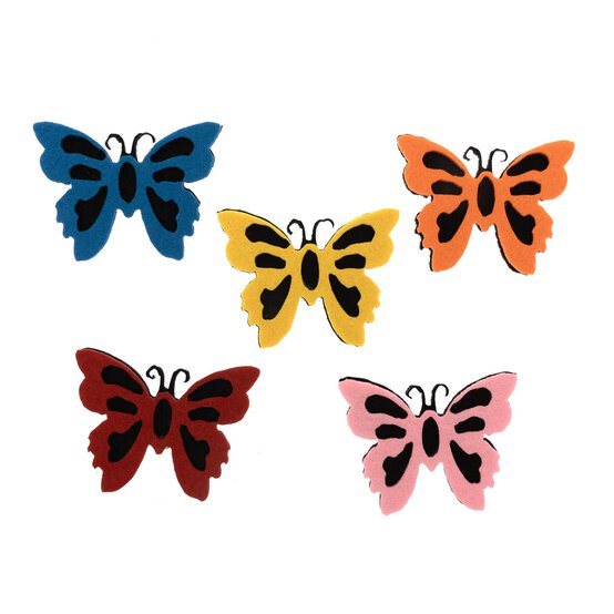 Felt Butterflies 5 Pack image number 3
