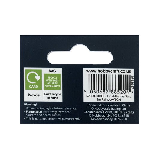 Rainbow Adhesive Gem Strip 1cm x 1m image number 6