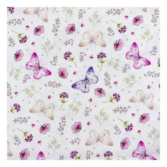 Gentle Meadow Butterfly Breeze Cotton Fabric by the Metre image number 2