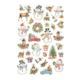 Traditional Snowmen Foam Stickers