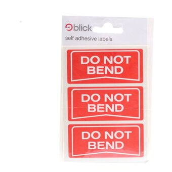 Blick Do Not Bend Labels 21 Pack