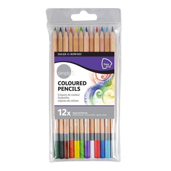 Daler-Rowney Simply Coloured Pencil Set 12 Pack image number 1
