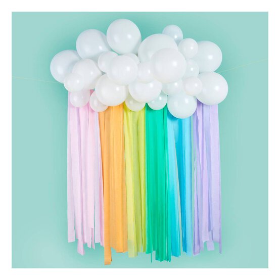 Rainbow Cloud Balloon Backdrop Kit image number 1