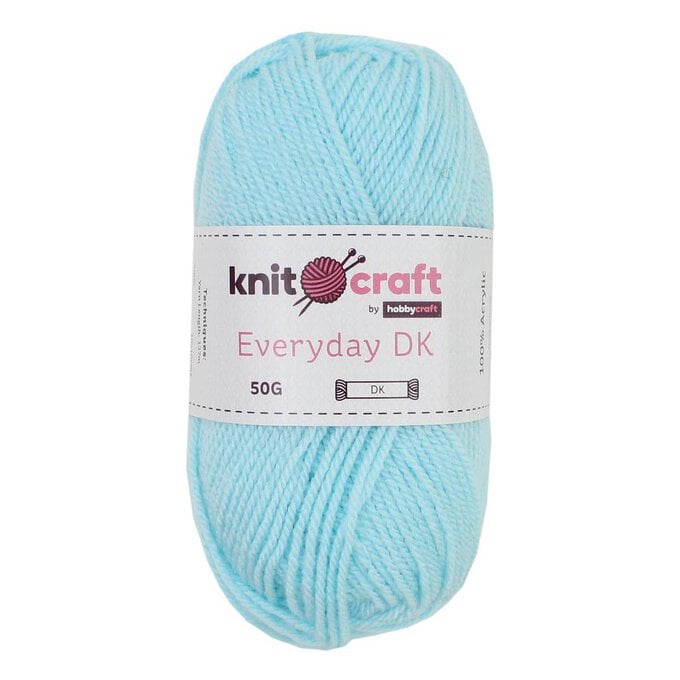 Knitcraft Light Blue Everyday DK Yarn 50g image number 1