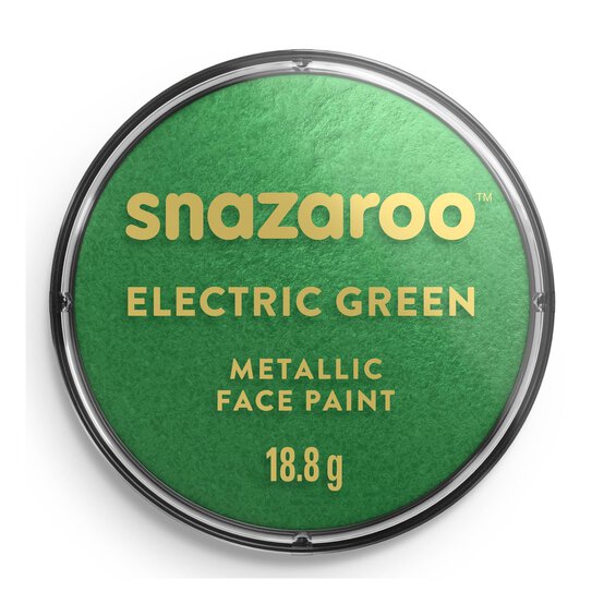 Snazaroo Electric Green Metallic Face Paint image number 1