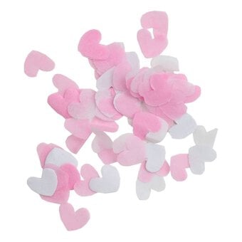 Pink Biodegradable Confetti Hearts 13g