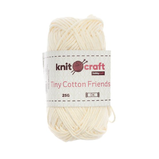 Knitcraft Cream Tiny Cotton Friends Yarn 25g image number 1