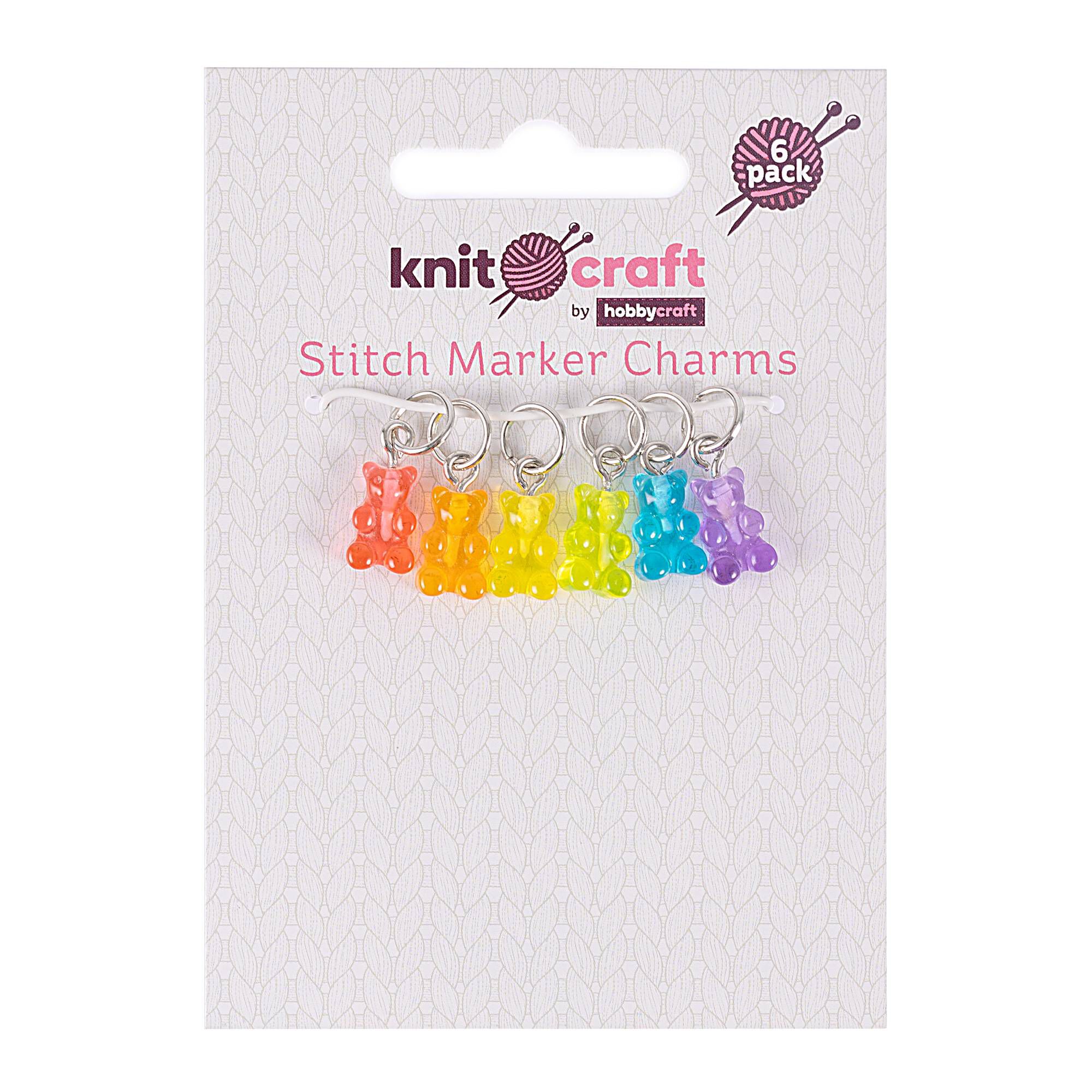 Gummy Bear Stitch Marker Charms 6 Pack Hobbycraft
