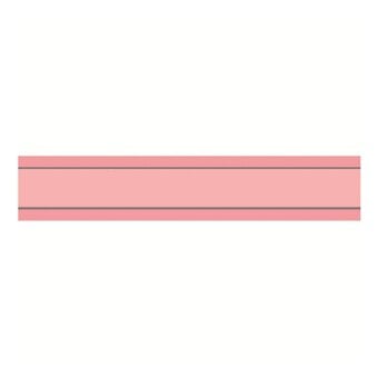 Baby Pink Organza Silver Satin-Edged Ribbon 15mm x 5m