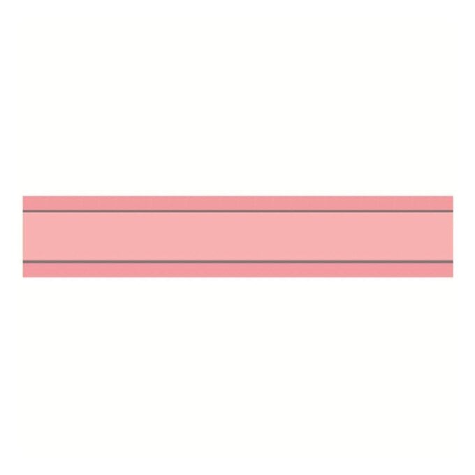 Baby Pink Organza Silver Satin-Edged Ribbon 15mm x 5m image number 1