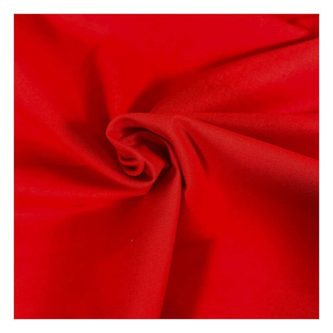 Red Cotton Homespun Fabric by the Metre image number 1