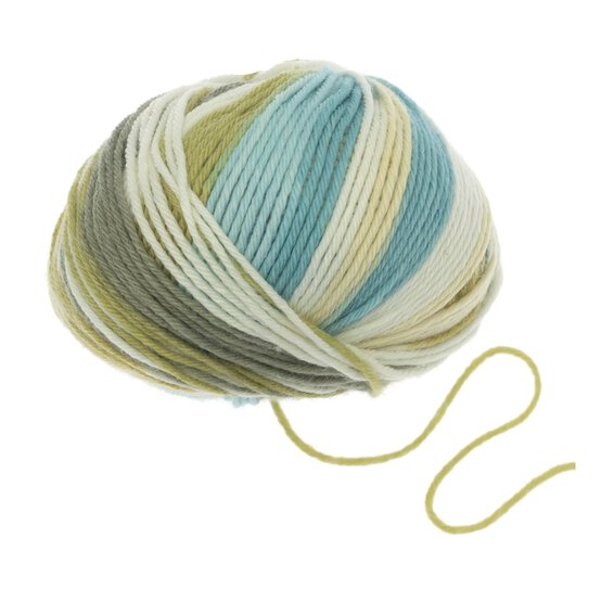 Knitcraft Green Multi Picklechops DK Yarn 50g image number 3