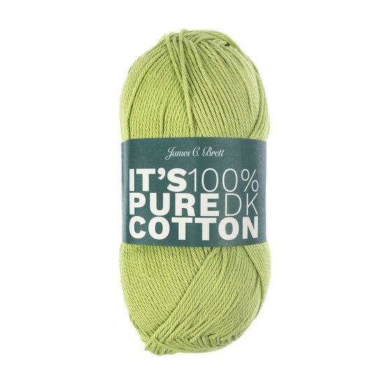 James C Brett Lime It’s Pure Cotton Yarn 100g image number 1